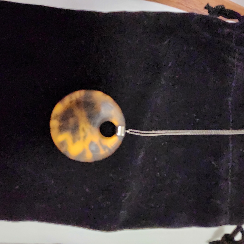 Alexis Bittar Tortoise Shell Pendant Necklace